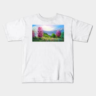 Spring in the mountains Kids T-Shirt